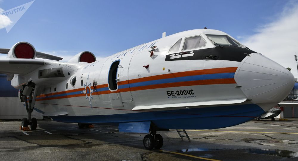 俄Be-200两栖飞机将参与萨哈森林火灾的灭火工作