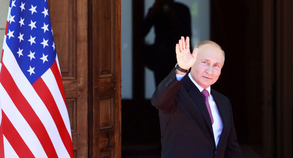 俄美瑞三国领导人在俄美峰会前合影