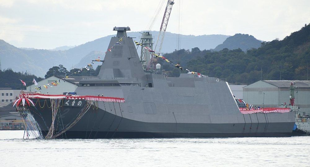 日本海上自卫队新型护卫舰"能代"号下水