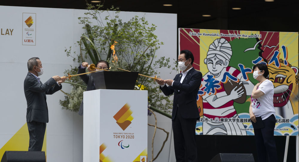 残奥会火炬传递最后阶段的仪式在东京开始