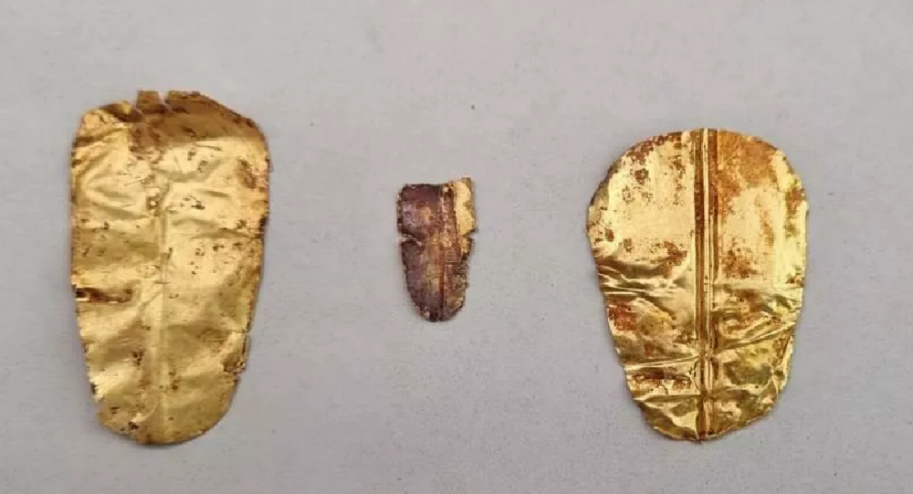 开罗出土两具距今2500年的“金舌”遗骸