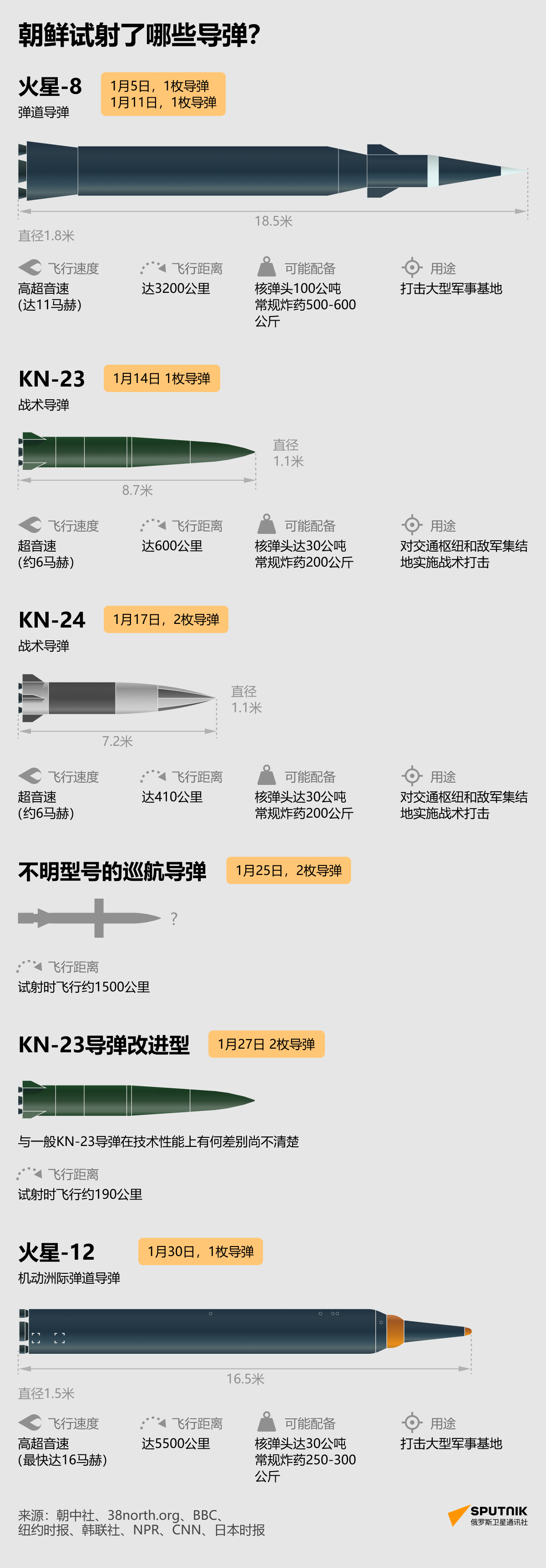 朝鲜导弹项目最新成果 - 俄罗斯卫星通讯社