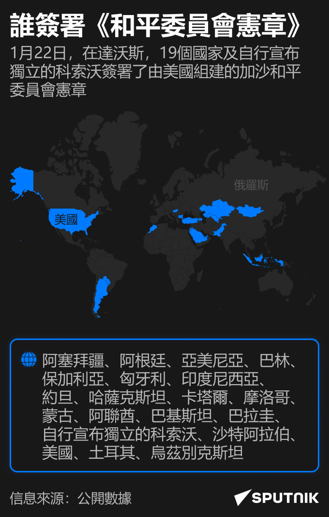 誰簽署《和平委員會憲章》 - 俄羅斯衛星通訊社