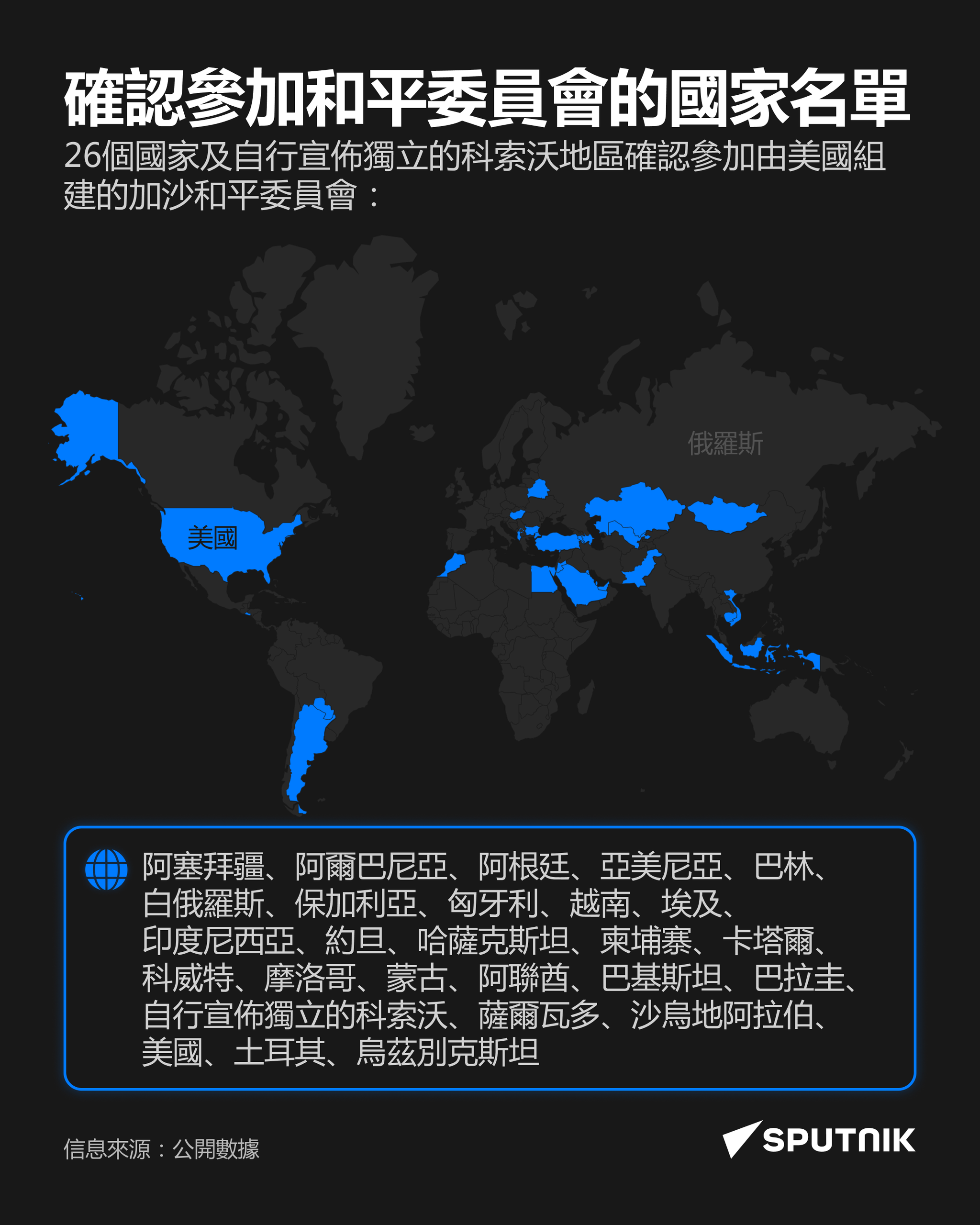 26國確認參加加沙和平委員會 - 俄羅斯衛星通訊社