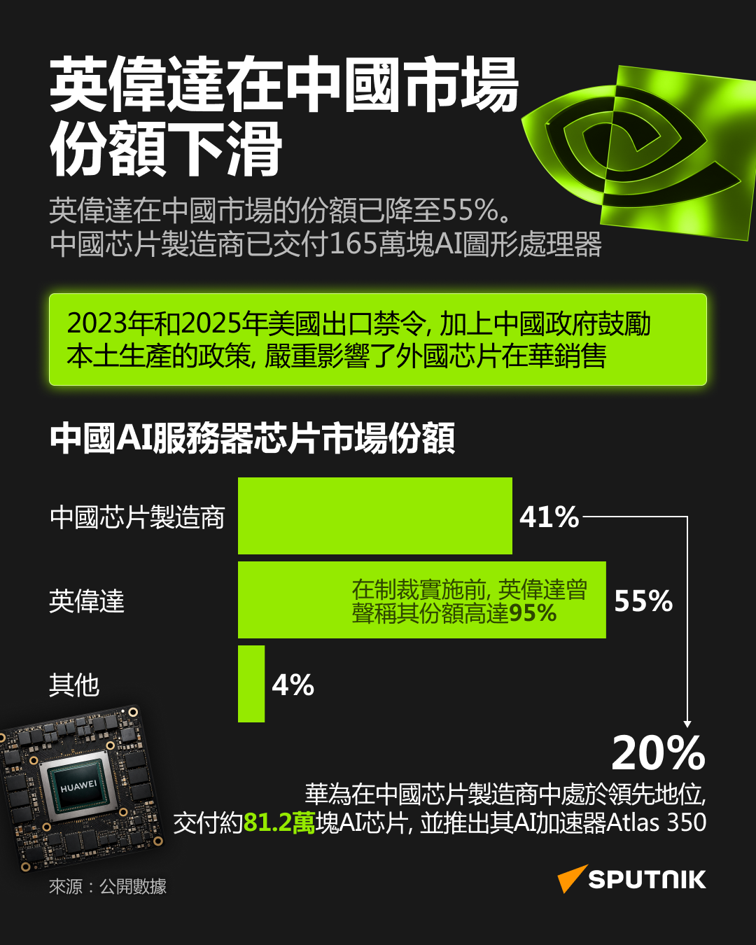 英偉達在中國市場份額已降至不足60% - 俄羅斯衛星通訊社