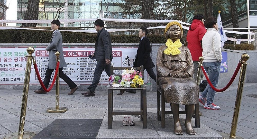 日媒：韩国植物园长欲在东京展出慰安妇问题谢罪像