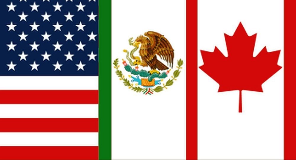 北美自由贸易区旗帜图片