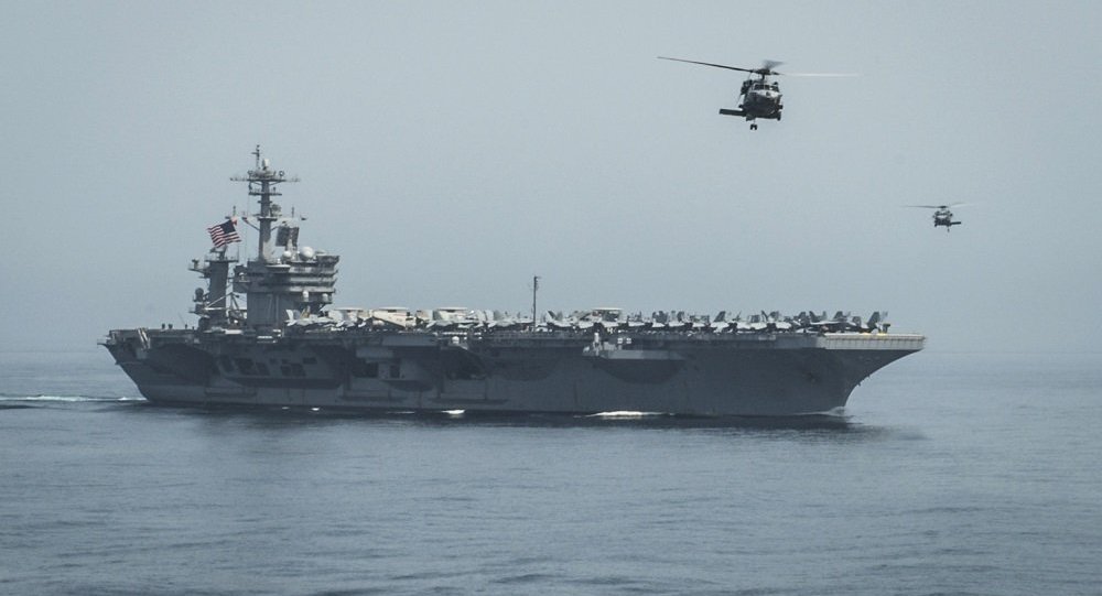 日媒：美航母“卡尔・文森”号驶离横须贺基地