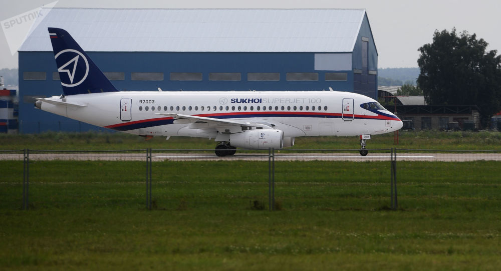 俄航空运输署:冲出跑道的ssj100飞机存在发动机故障