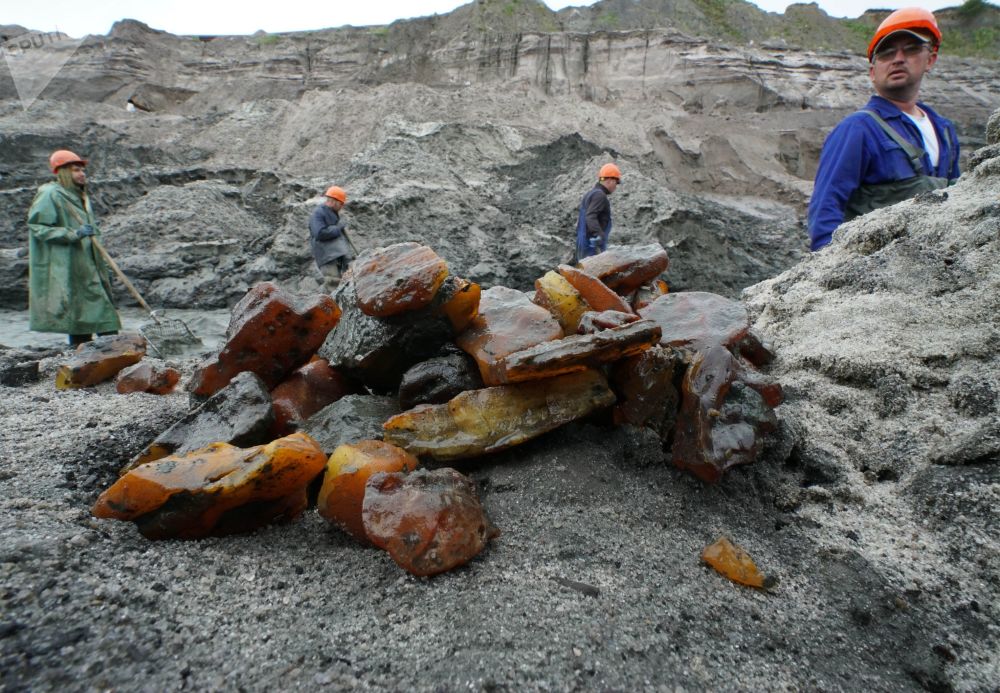 琥珀是怎样开采出来的