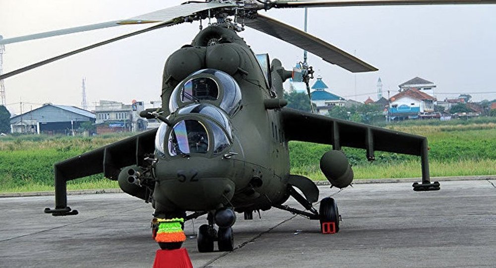 俄直升机公司成功维修印尼空军的2架米-35p直升机