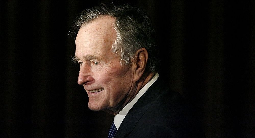 美国前总统老布什在得克萨斯下葬