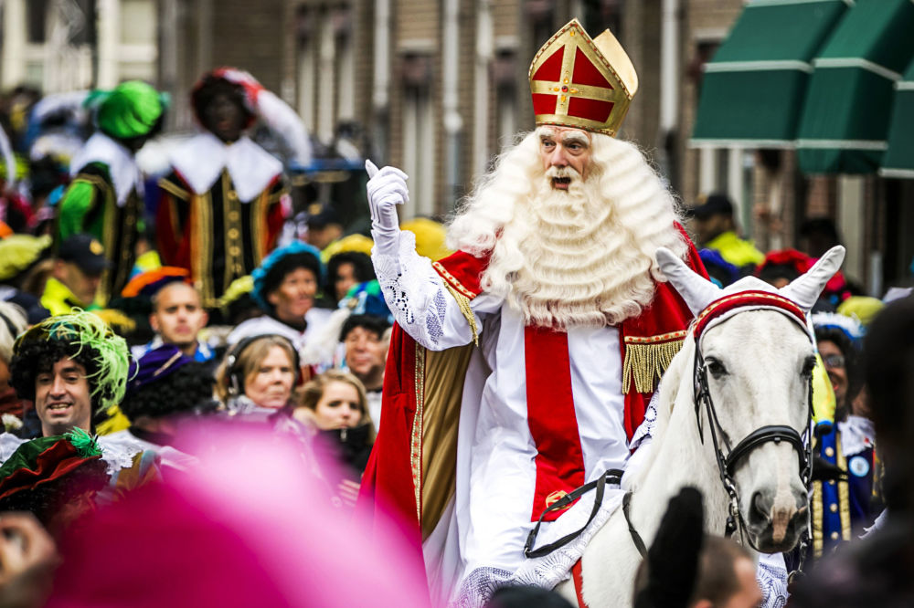 荷兰和比利时的圣诞老人sinterklaas