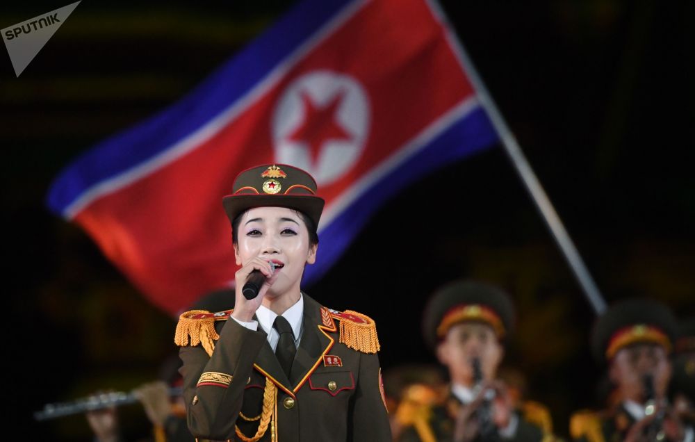 朝鲜军乐团美女图片