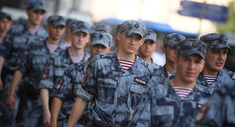俄国民卫队的大型演习在俄罗斯开始