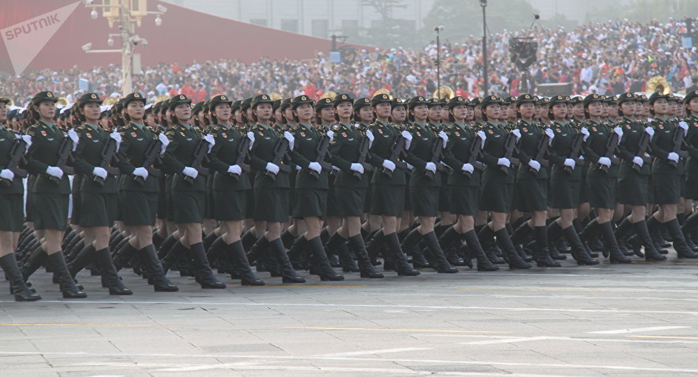 70周年阅兵中国女兵图片