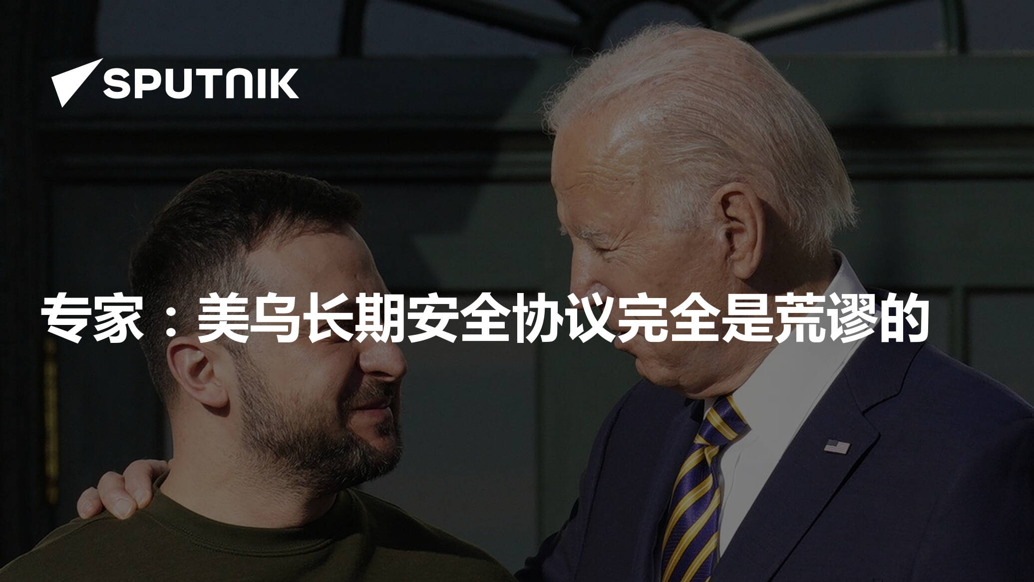 专家:美乌长期安全协议完全是荒谬的 - 2024年5月4日, 俄罗斯卫星通讯社