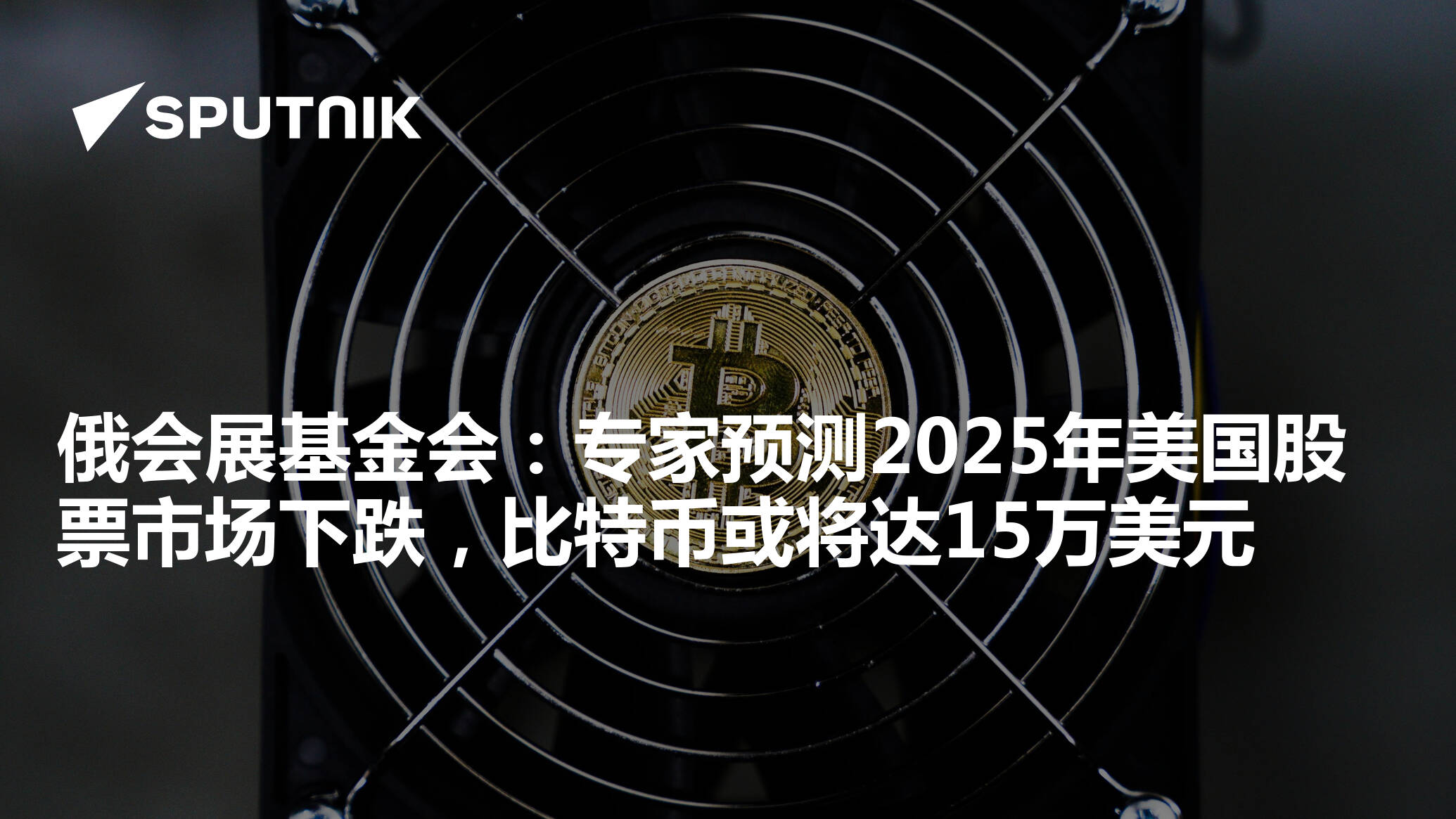 俄会展基金会：专家预测2025年美国股票市场下跌，比特币或将达15万美元- 2025年1月17日, 俄罗斯卫星通讯社
