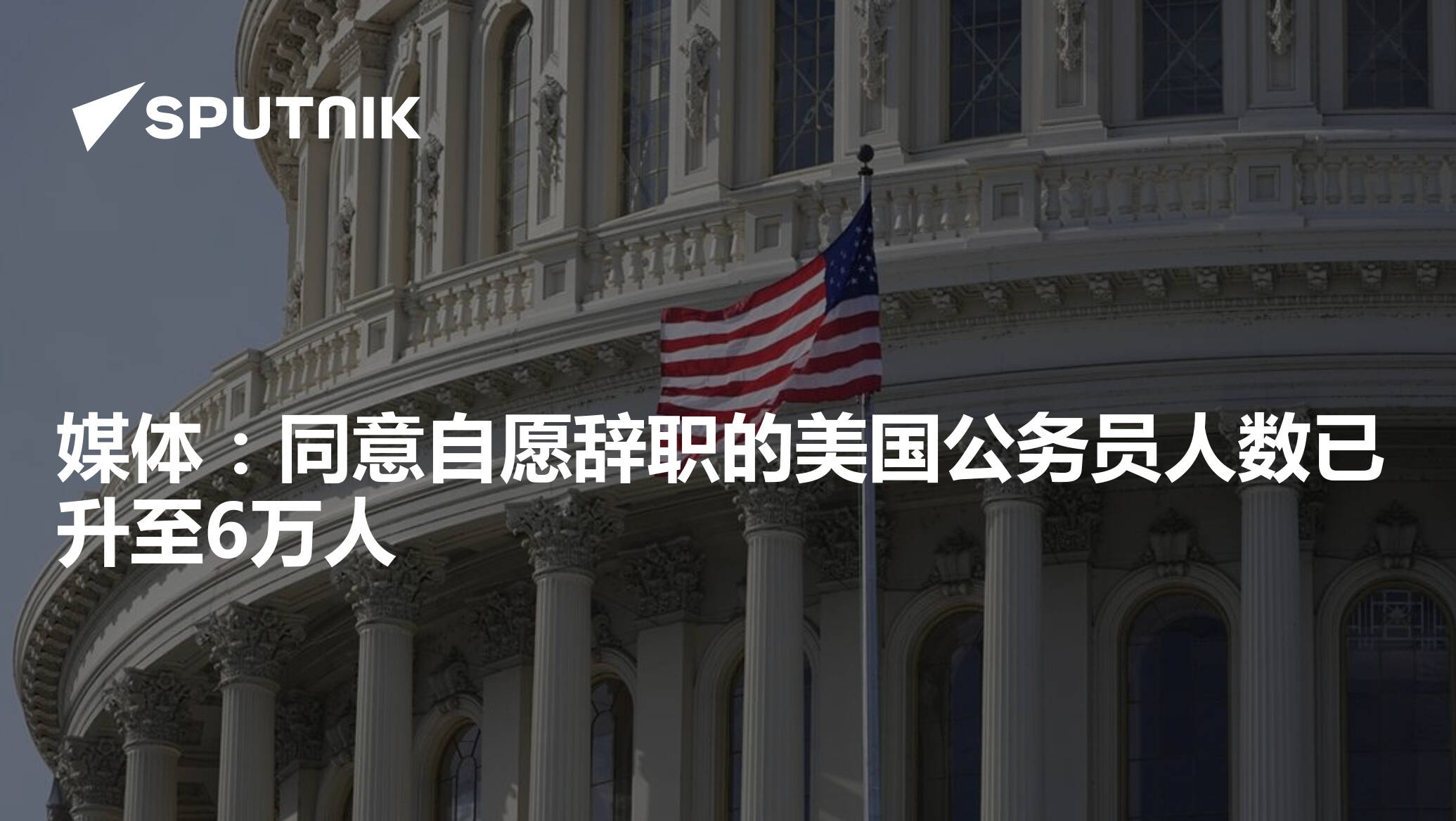 媒体：同意自愿辞职的美国公务员人数已升至6万人- 2025年2月7日, 俄罗斯卫星通讯社