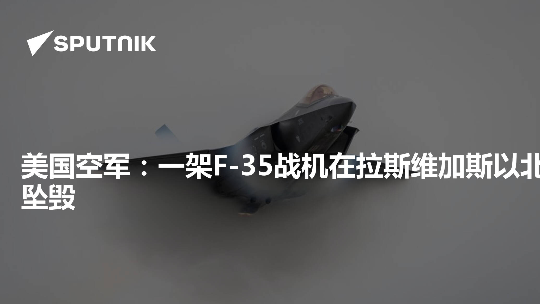 美国空军：一架F-35战机在拉斯维加斯以北坠毁