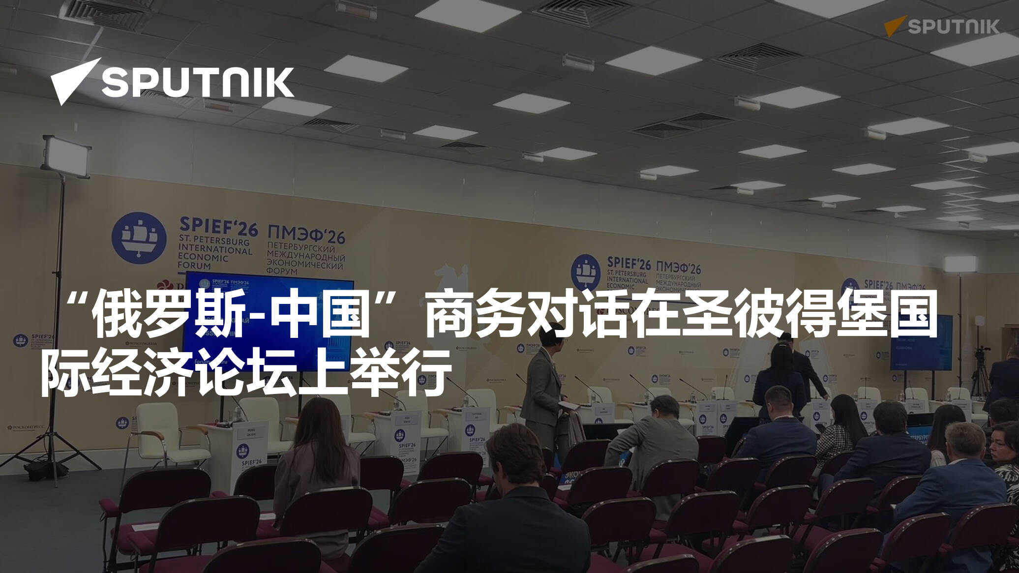 “俄罗斯-中国”商务对话在圣彼得堡国际经济论坛上举行