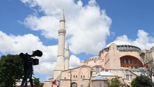 В Турции собор Святой Софии снова стал мечетью.  - 俄罗斯卫星通讯社