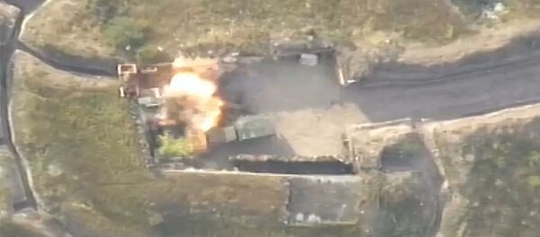 Точечный удар по опорному пункту ВС Армении на границе Товузского района Азербайджана с Тавушской областью Армении - 俄羅斯衛星通訊社