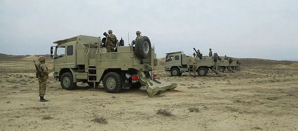 Минометные батареи армии Азербайджана выполняют боевые стрельбы. Архивное фото Минометные батареи армии Азербайджана выполняют боевые стрельбы. Архивное фото - 俄罗斯卫星通讯社