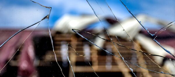 Повреждения в жилом доме, пострадавшем в результате обстрела на азербайджано-армянской границе в селе Дондар Гушчу Товузского района Азербайджана - 俄罗斯卫星通讯社