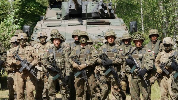 美國軍人和波蘭軍人 - 俄羅斯衛星通訊社