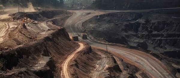 Добыча железной руды в Австралии Rio Tinto Добыча железной руды в Австралии Rio Tinto - 俄罗斯卫星通讯社