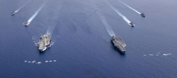 Военно-морские учения Индии и США. Военно-морские учения Индии и США. - 俄罗斯卫星通讯社