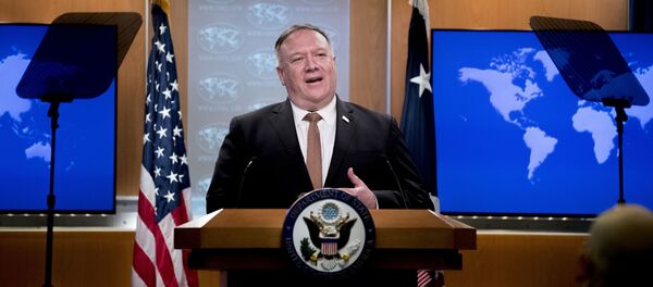 Госсекретарь США Майк Помпео Госсекретарь США Майк Помпео - 俄罗斯卫星通讯社