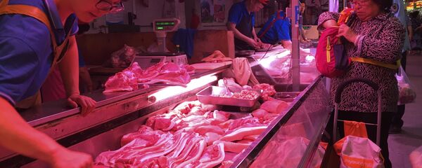 Прилавок со свининой - 俄罗斯卫星通讯社