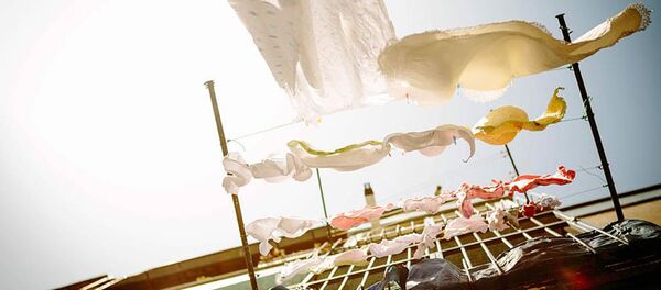 Сушка белья на балконе - 俄羅斯衛星通訊社