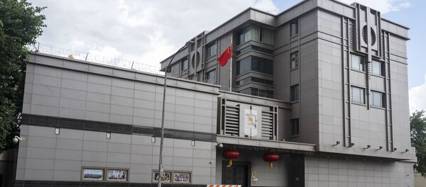 Здание консульства Китая в Хьюстоне - 俄罗斯卫星通讯社