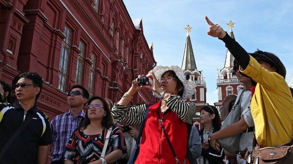 Туристы в Москве - 俄罗斯卫星通讯社