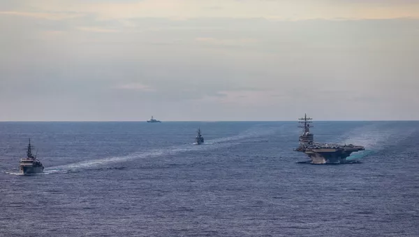 Военно-морские учения США в ЮКМ - 俄羅斯衛星通訊社