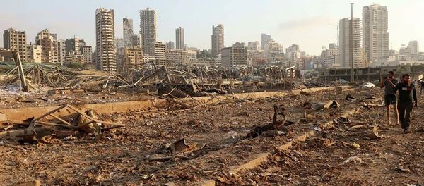 Последствия взрыва в Бейруте - 俄羅斯衛星通訊社