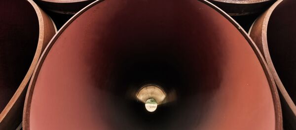  Трубы на наземном стыковочном пункте газопровода Северный поток-2 в Любмине - 俄羅斯衛星通訊社