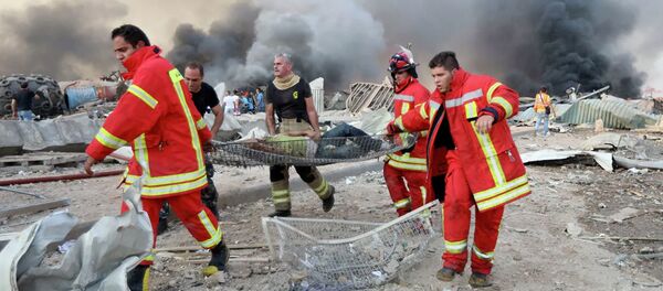 媒体：贝鲁特省长称10名救援人员在港口爆炸后牺牲 - 俄罗斯卫星通讯社