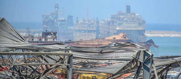 Вид на порт Бейрута после взрыва - 俄羅斯衛星通訊社