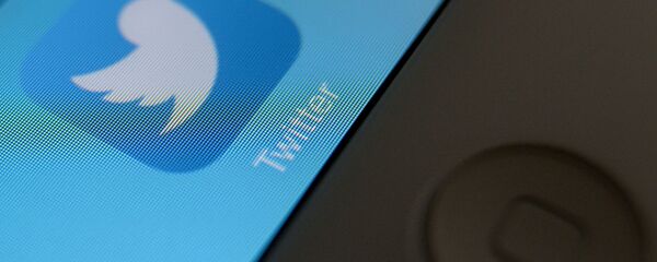 Страница социальной сети Twitter на экране смартфона - 俄罗斯卫星通讯社
