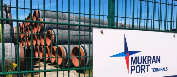 Трубы в немецком порту Мукран на острове Рюген - 俄罗斯卫星通讯社