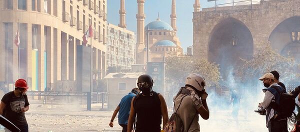 Бейрут протесты - 俄罗斯卫星通讯社