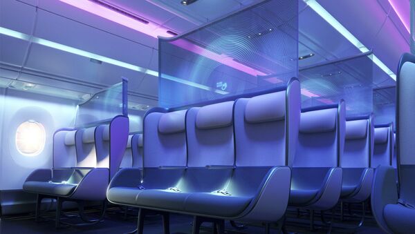 英国设计师展示未来飞机机舱设计  - 俄罗斯卫星通讯社