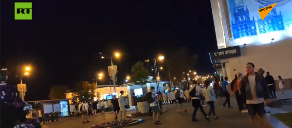 白俄总统大选投票结束后 明斯克的抗议活动中有数十人受伤 白俄总统大选投票结束后 明斯克的抗议活动中有数十人受伤 - 俄罗斯卫星通讯社