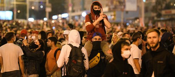 Акции протеста в Минске после президентских выборов Акции протеста в Минске после президентских выборов - 俄羅斯衛星通訊社