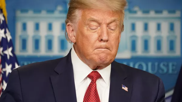 Президент США Дональд Трамп на пресс-конференции в Белом доме - 俄羅斯衛星通訊社