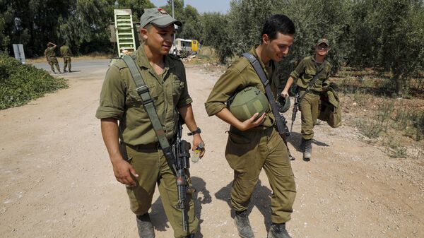 以色列軍人在以黎邊境地區 - 俄羅斯衛星通訊社